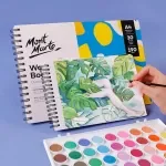 A4/A5 Spiral Bound Cotton Watercolor Book - 30 Thick Sheets, 190g Paper