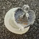 3D Angel Soap Mold with Heart Wings - Silicone Epoxy Mold for DIY Crafts