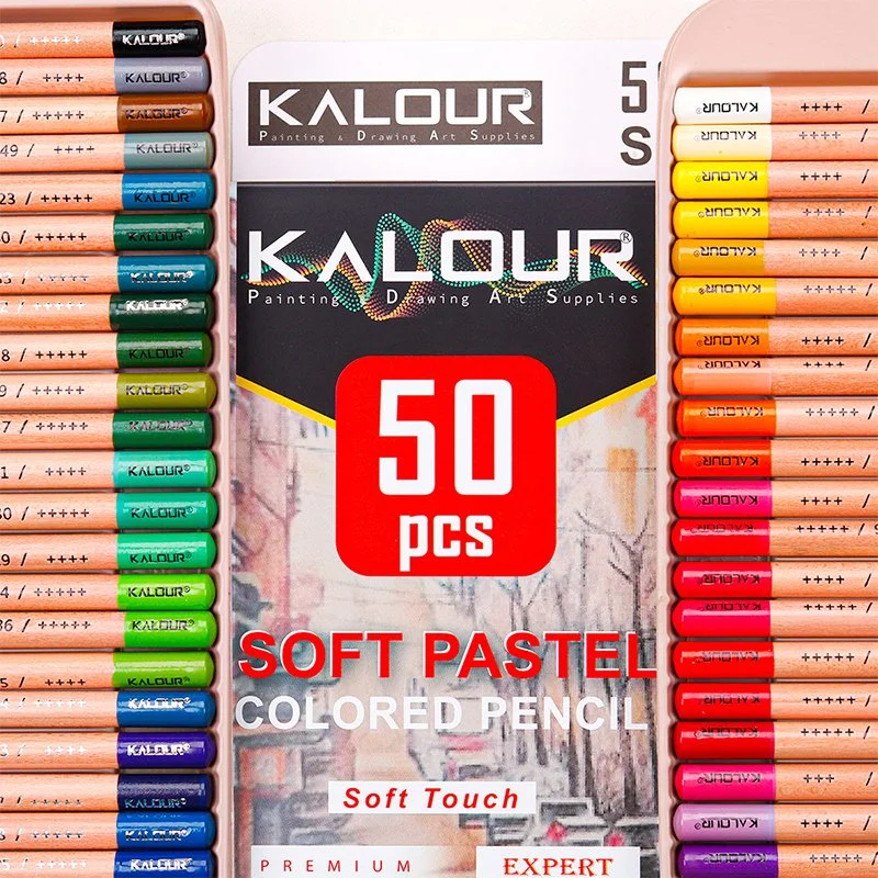 50 Colors Soft Pastel Skin Tint Pencils