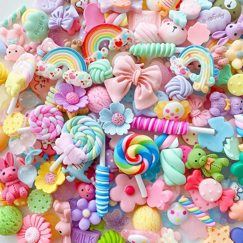 Cute Resin Flatback Animal Ornaments Set for DIY Crafts and Scrapbooking