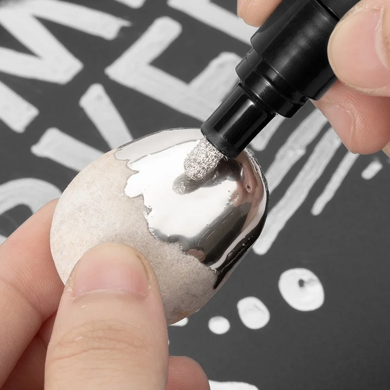 Mirror Chrome Silver Marker Pen for DIY Art, Craft, and Decor Projects