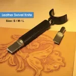 Adjustable Leather Swivel Knife Set with 2 Blades for Precision and General Leather Carving