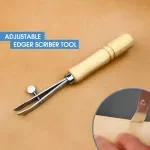 Adjustable Stainless Edge Scriber for Leather Crafting