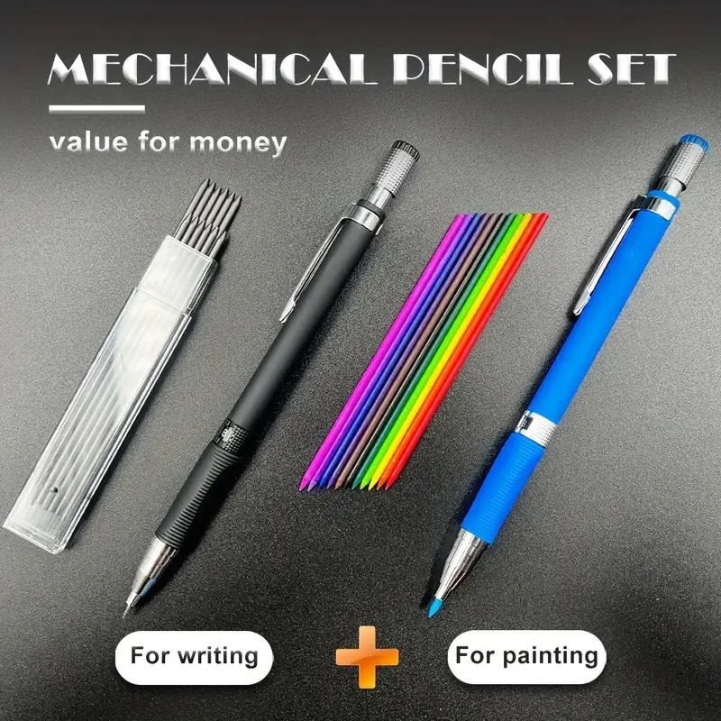 2.0mm Mechanical Pencil Set with Black Lead Refills