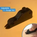 Adjustable V-Gouge Leather Crafting Tool for Cutting Folds and Corners
