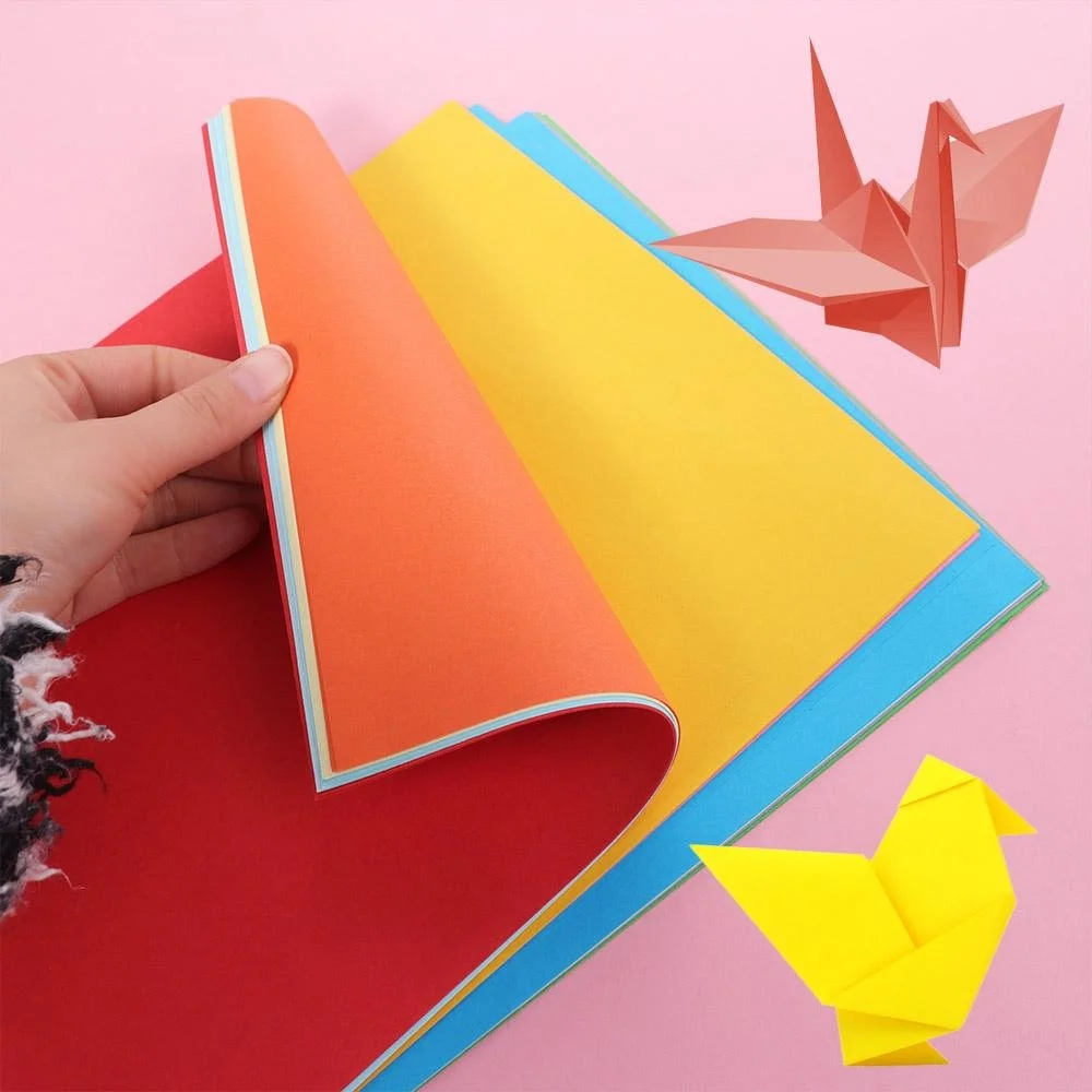50 Sheets Handmade Colored Origami Paper Set
