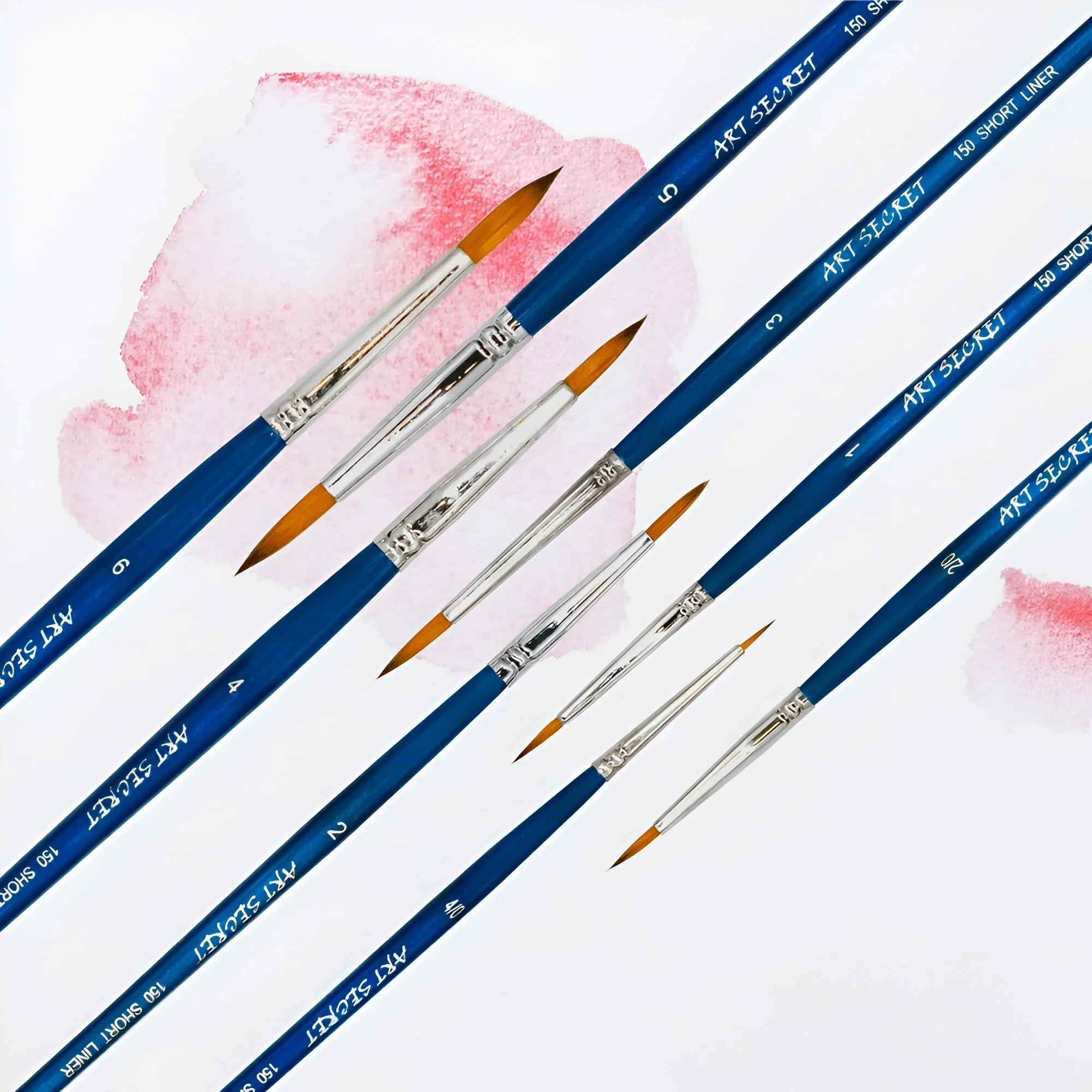 Professional Nylon Detail Liner Brush Set for Watercolor, Acrylic & Oil Painting