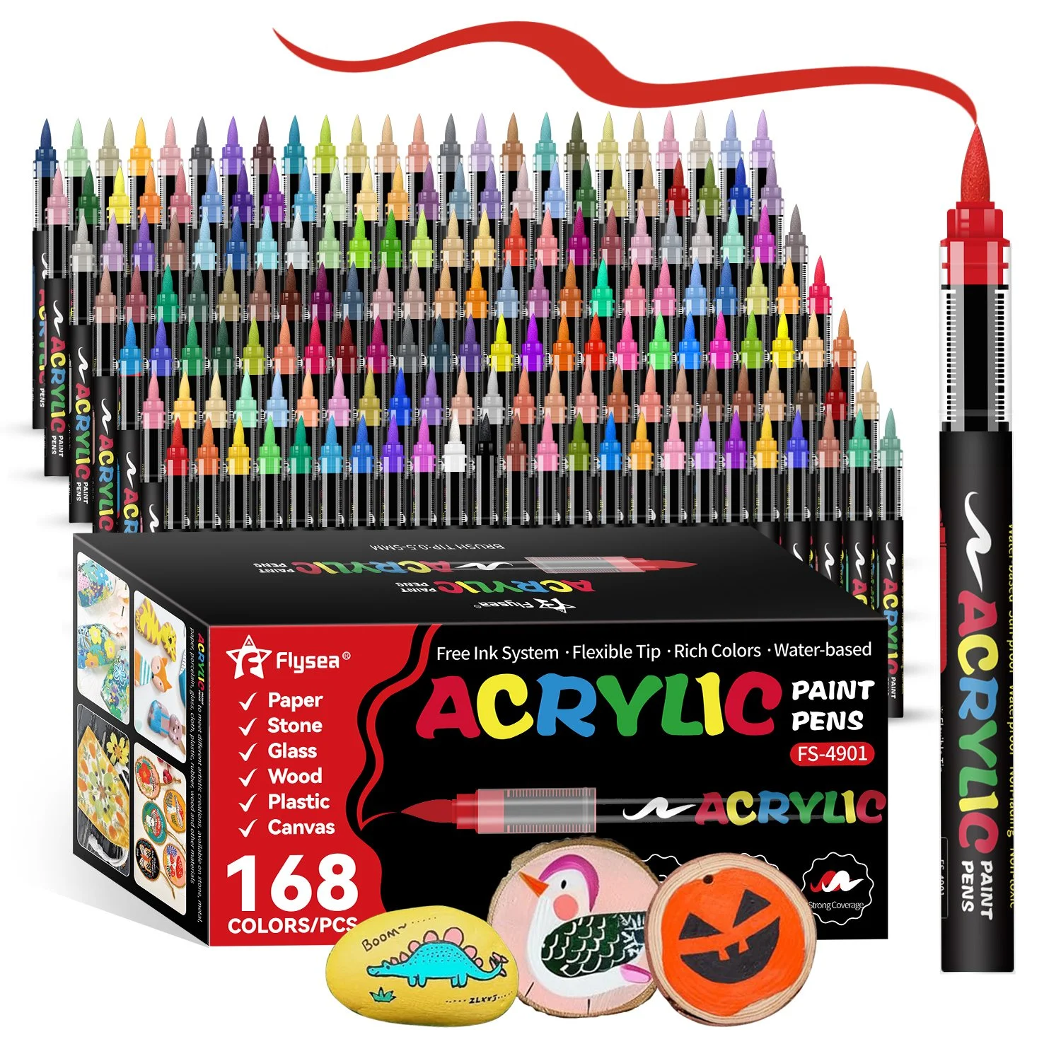 168 Colors Acrylic Paint Pens