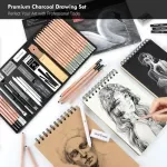 39-Piece Sketching Pencil Set with Charcoal & Eraser Brush for Artists