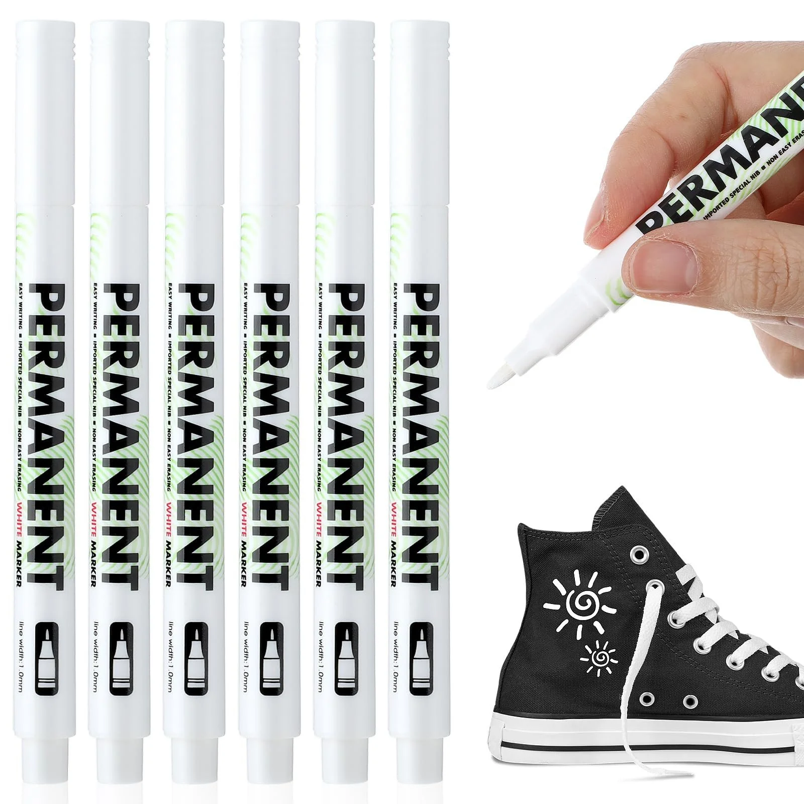 White Paint Pen Set