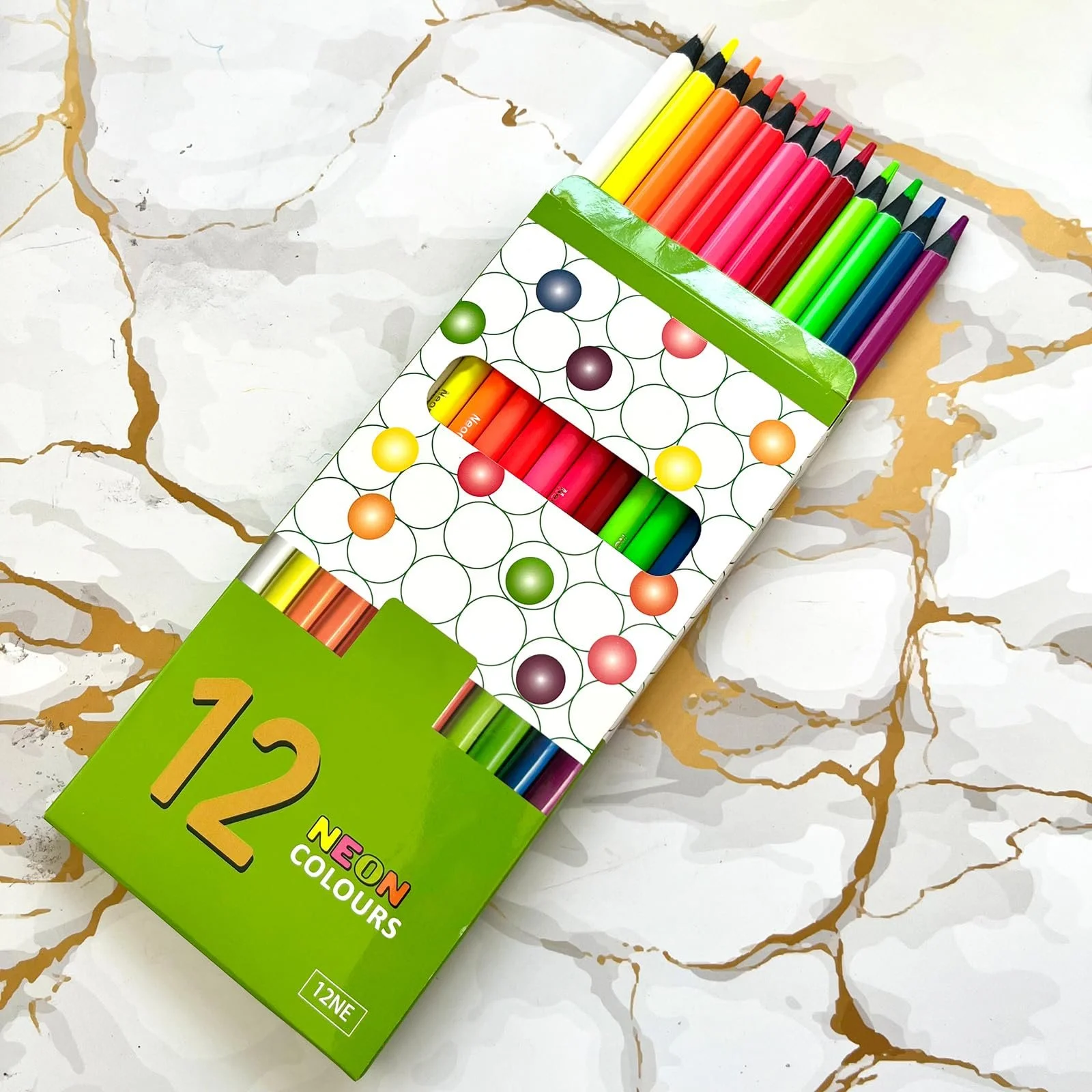 12-Pack Colorful Drawing Pencils for Kids and Artists