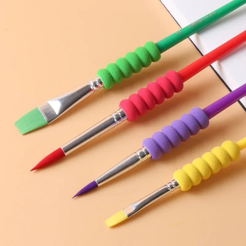 Children's Watercolor & Acrylic Painting Brush Set – 5 pcs