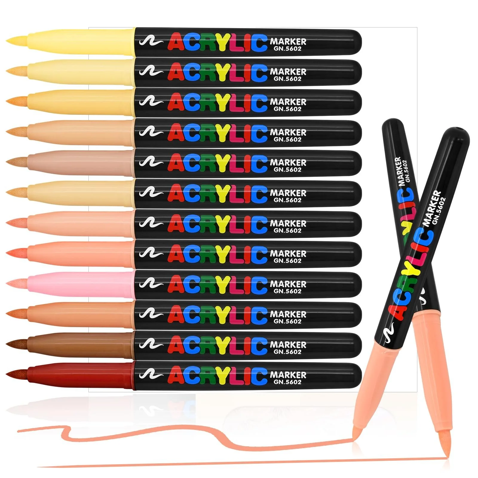 Skin Tone Art Markers Set