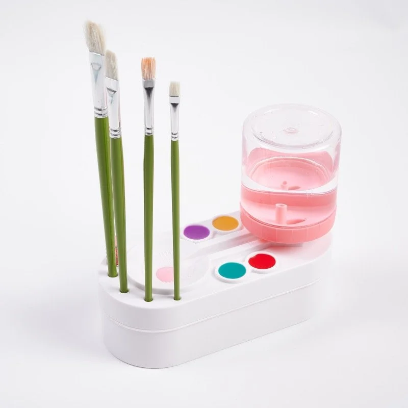 Paint Brush Cleaning Device for Watercolor, Gouache & Oil Painting Tools