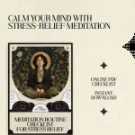 Meditation Routine Checklist for Stress Relief | Daily Meditation Routine for Stress Relief Guide