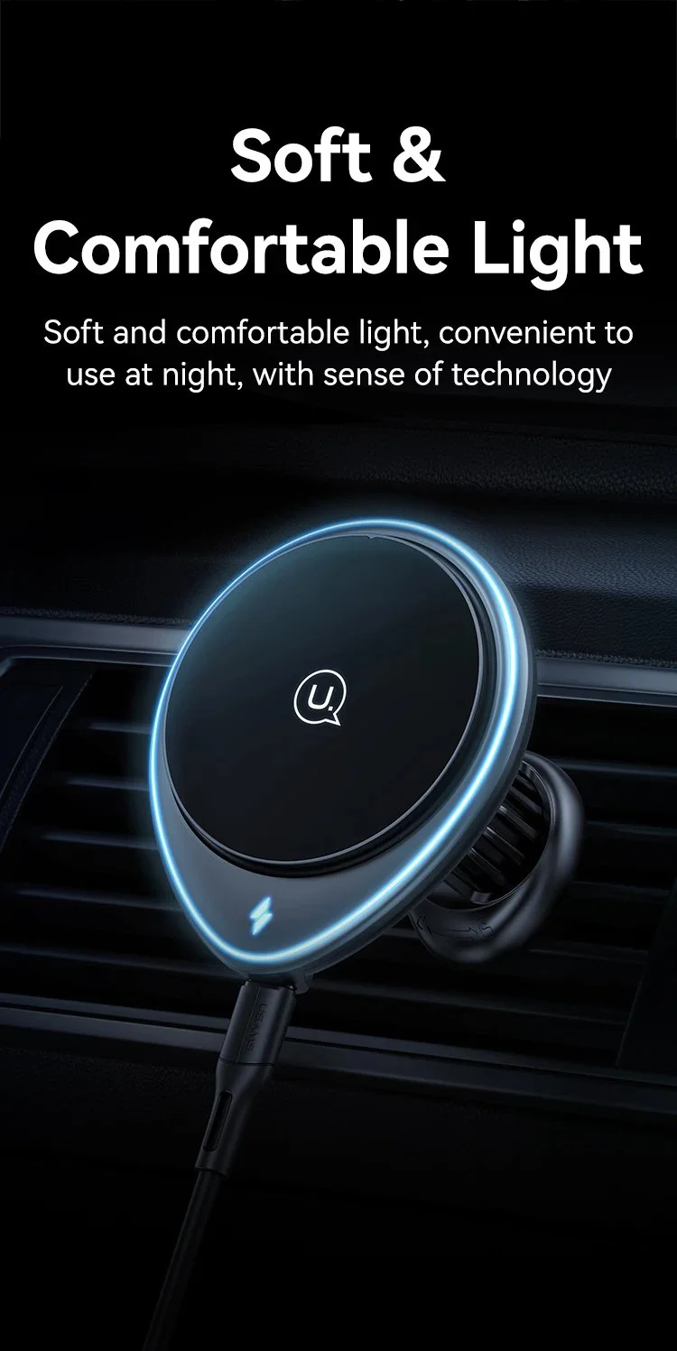 Magnetic Wireless Car Phone Holder & 15W Fast Charger