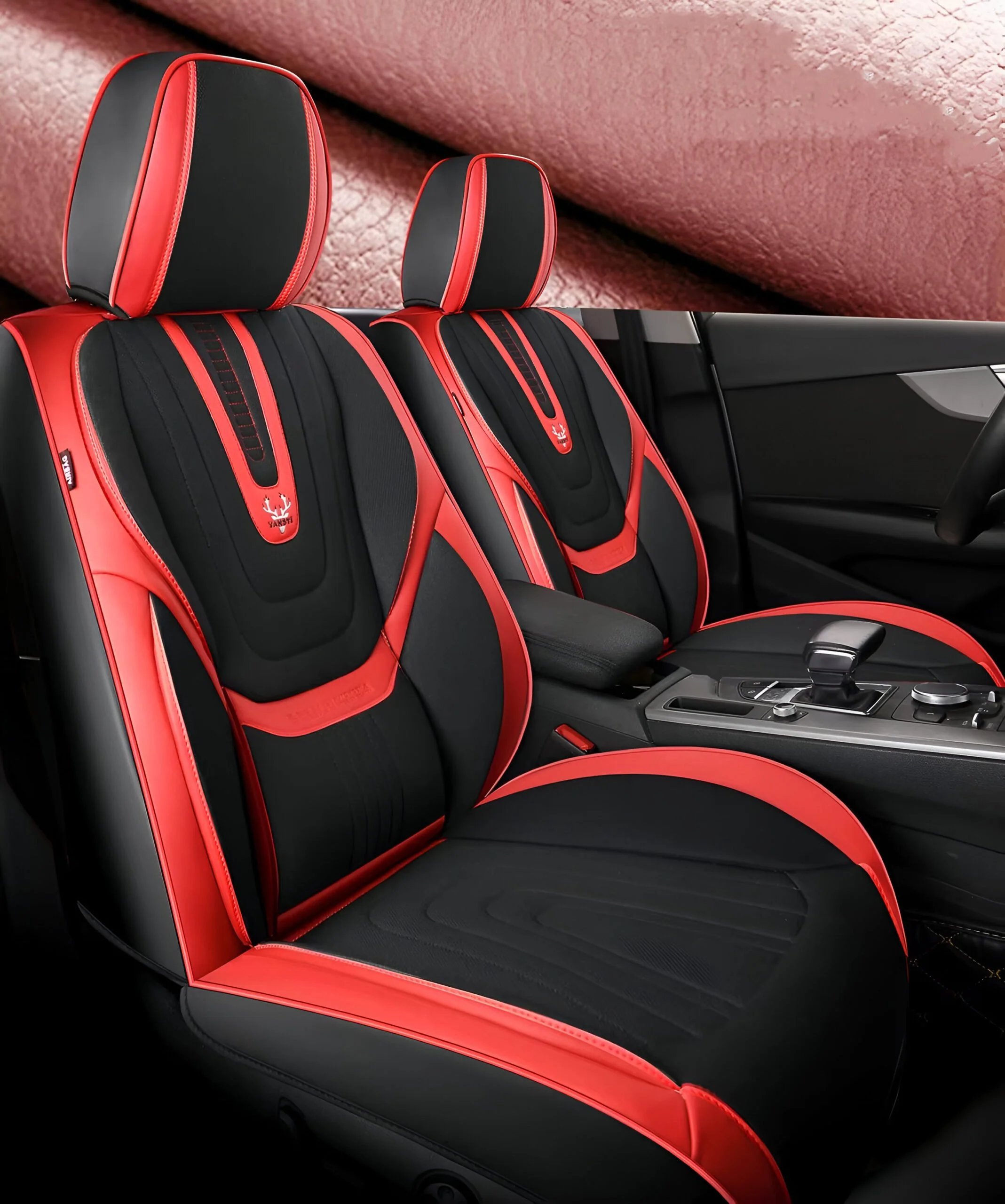 Universal Nappa Leather Car Seat Covers for 90% Sedan & SUV - Front & Rear Covers