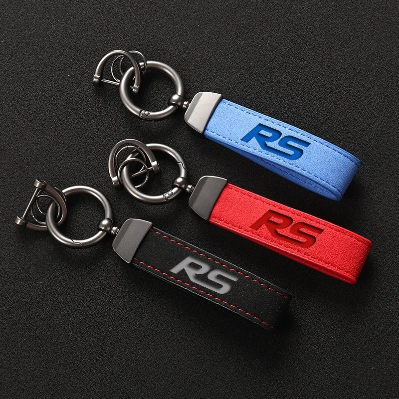 Luxury Suede Leather Keychain for Ford