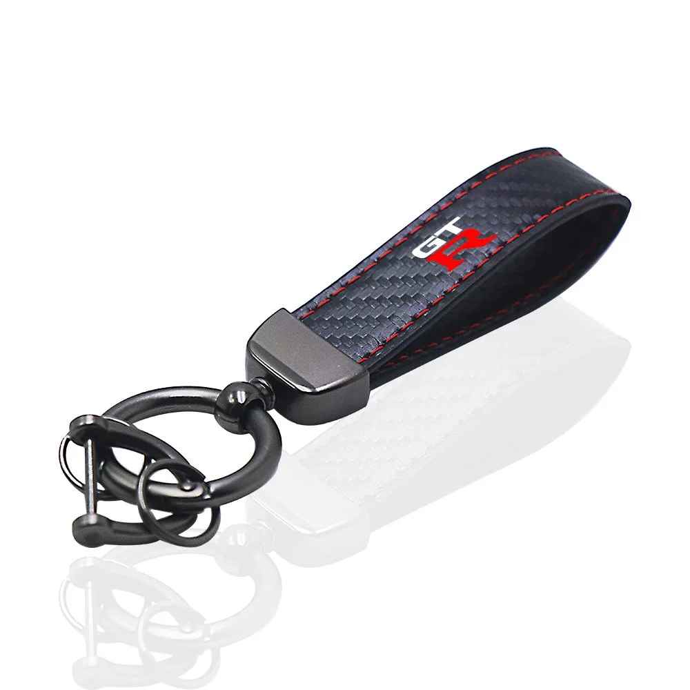 Luxury Carbon Fiber Keychain for Nissan