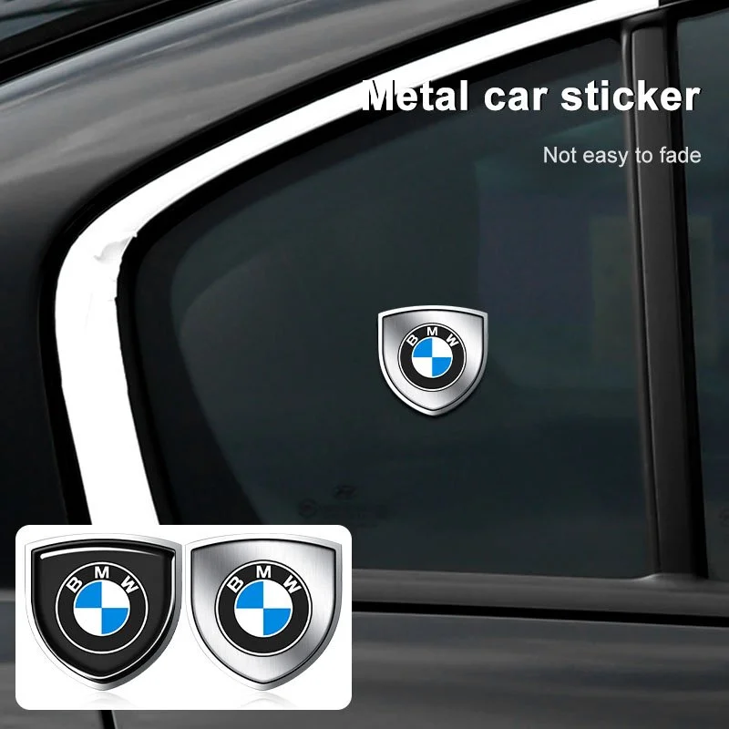 Reflective Metal Emblem Auto Decor Decals for BMW, Audi, and Mercedes-Benz