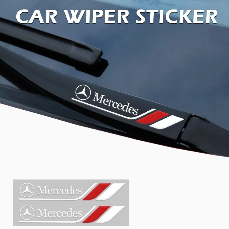 Creative Car Window Wiper Stickers – Auto Decor Decals for Mercedes-Benz, BMW, Audi