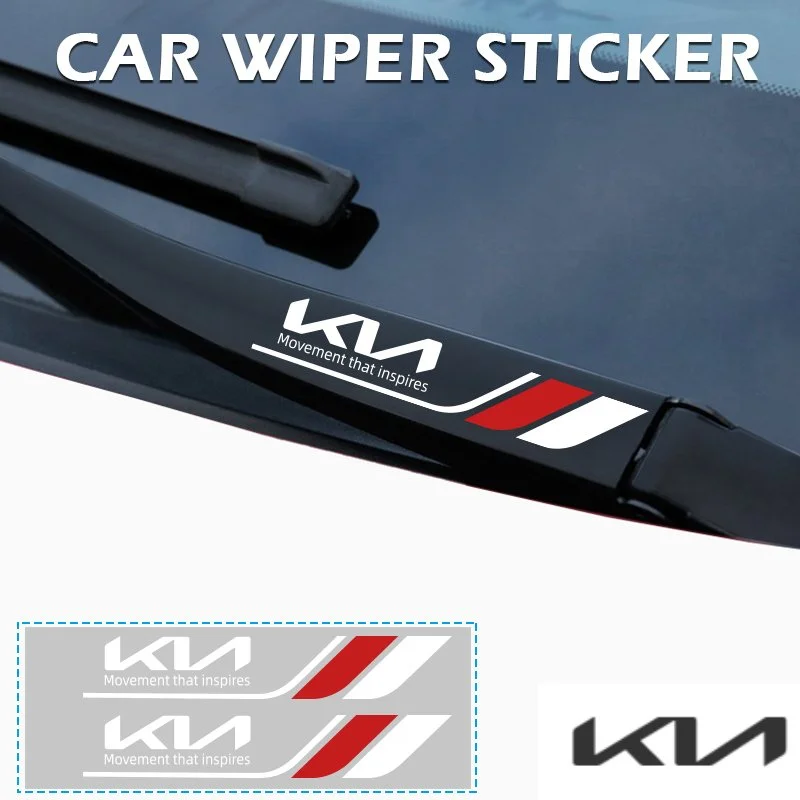 2PCS Crystal Car Emblem Decals for KIA