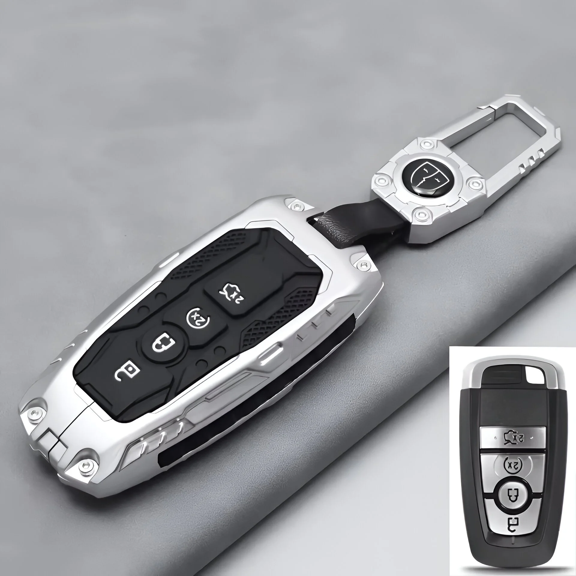 Premium Car Remote Key Case Cover for Ford Mustang - Keyless Protector