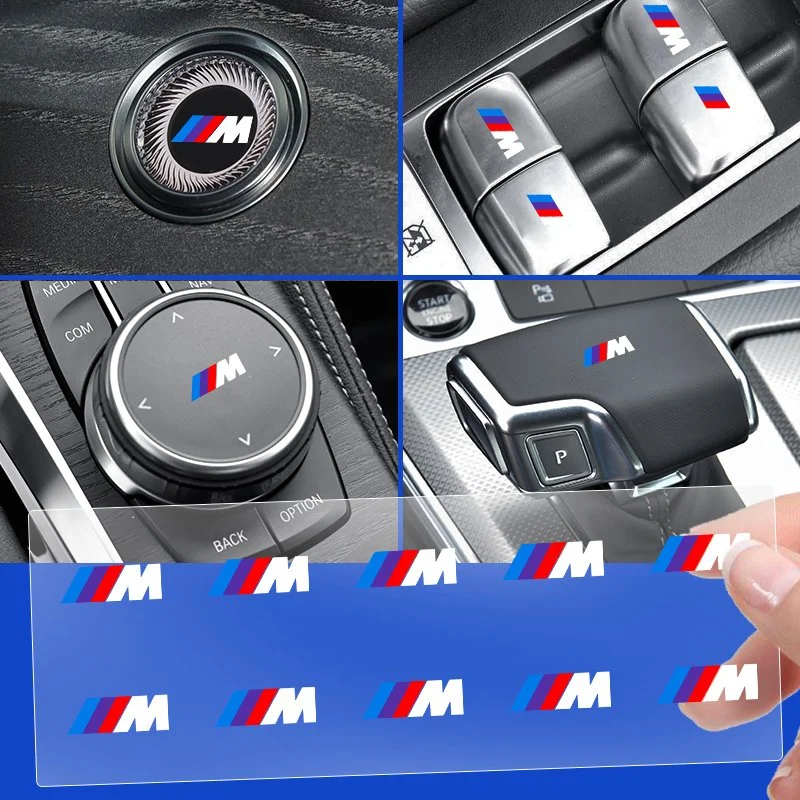 Window Lift Button Stickers & Steering Wheel Decals for BMW