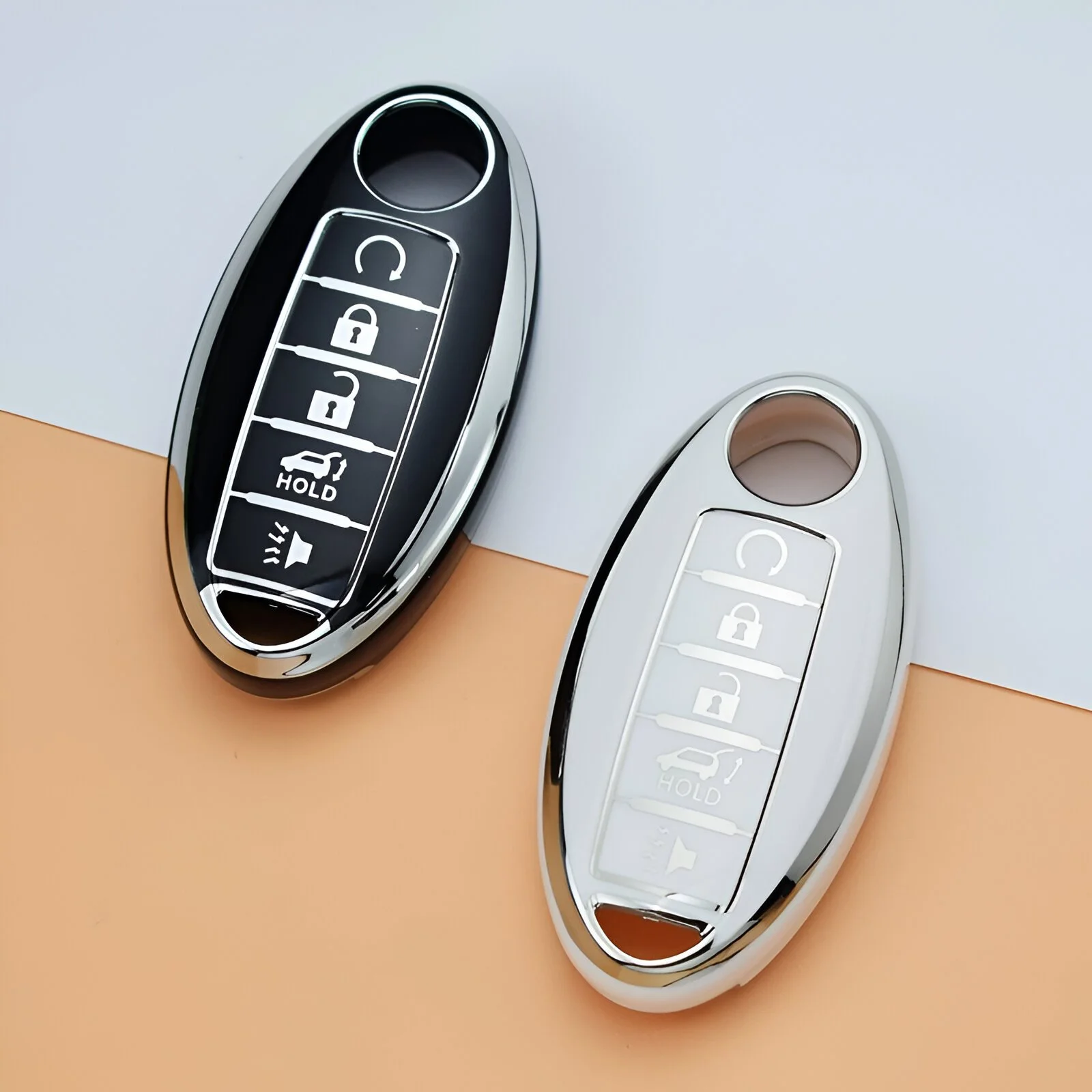 5-Button Soft TPU Car Key Cover for Nissan Rogue
