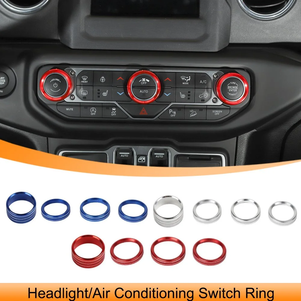 Jeep Wrangler JL Headlight & A/C Knob Cover