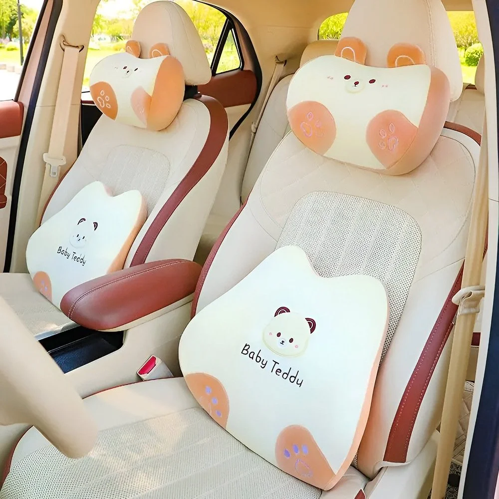 Cartoon Animal Memory Cotton Travel Neck Pillow for Ford, Honda, Mitsubishi