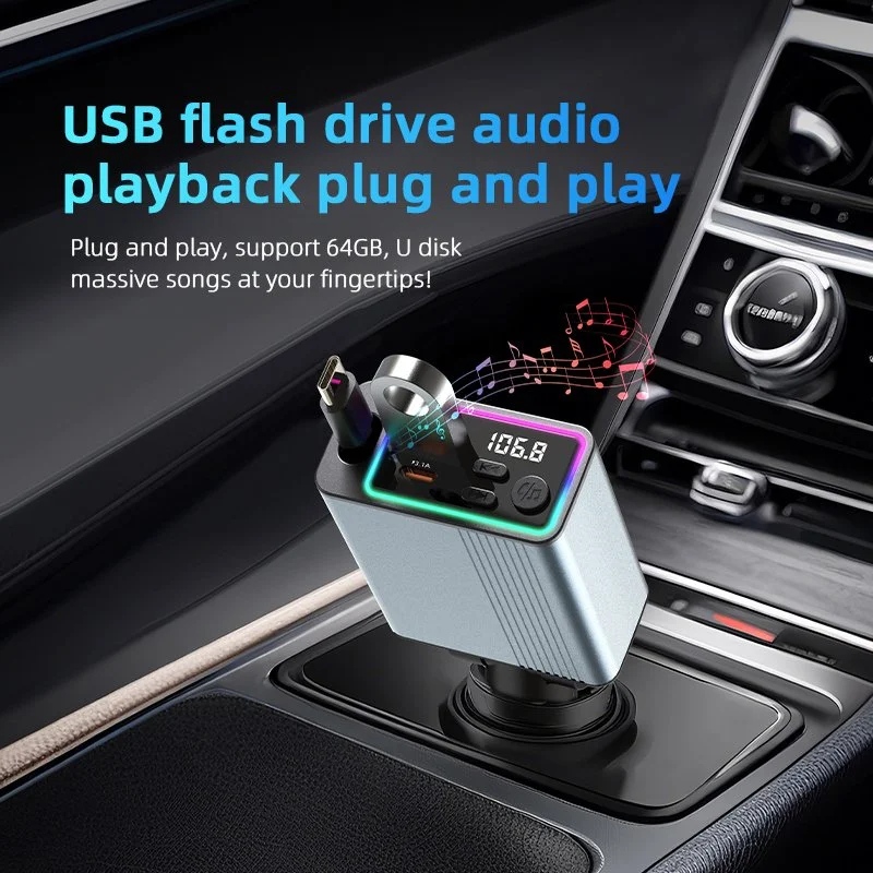 Bluetooth 5.3 FM Transmitter – Wireless Car Adapter for Ford, Toyota, Honda