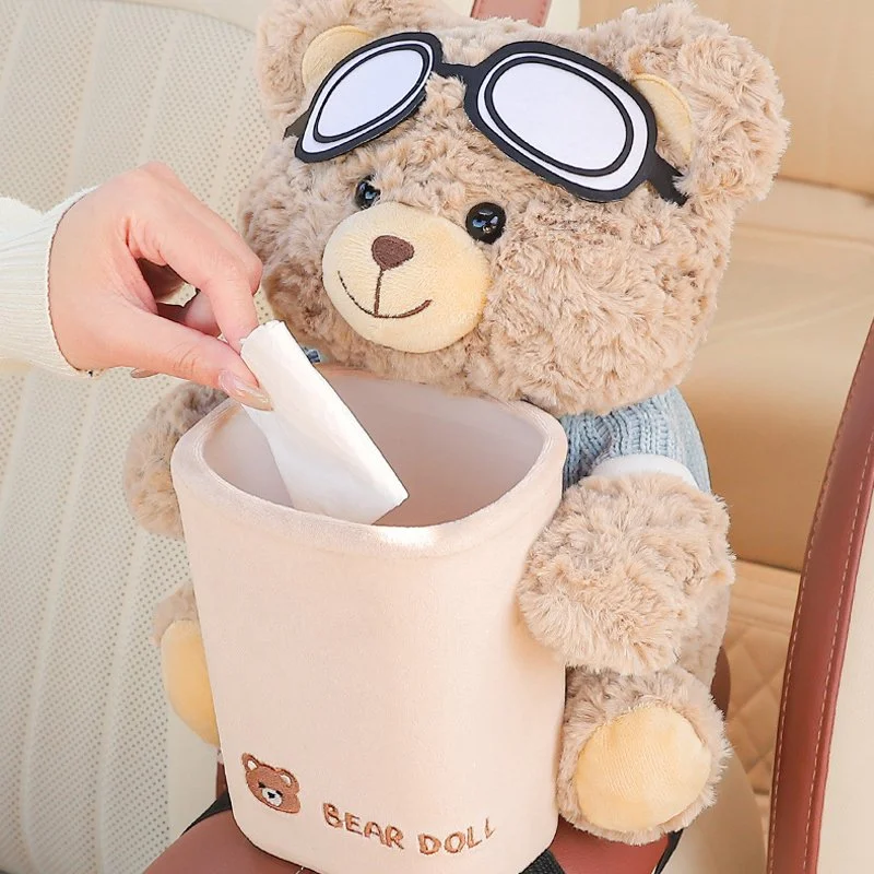 Cartoon Cute Car Tissue Box and Trash Can for Honda