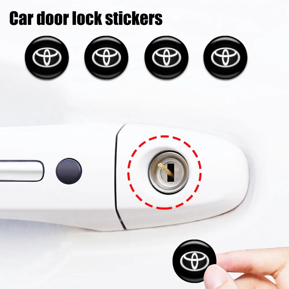 Car Lock Stickers Keyhole Protection for Toyota