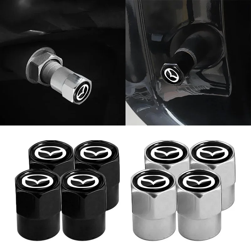 4PCS Stylish Car Wheel Tire Valve Stems for Mazda