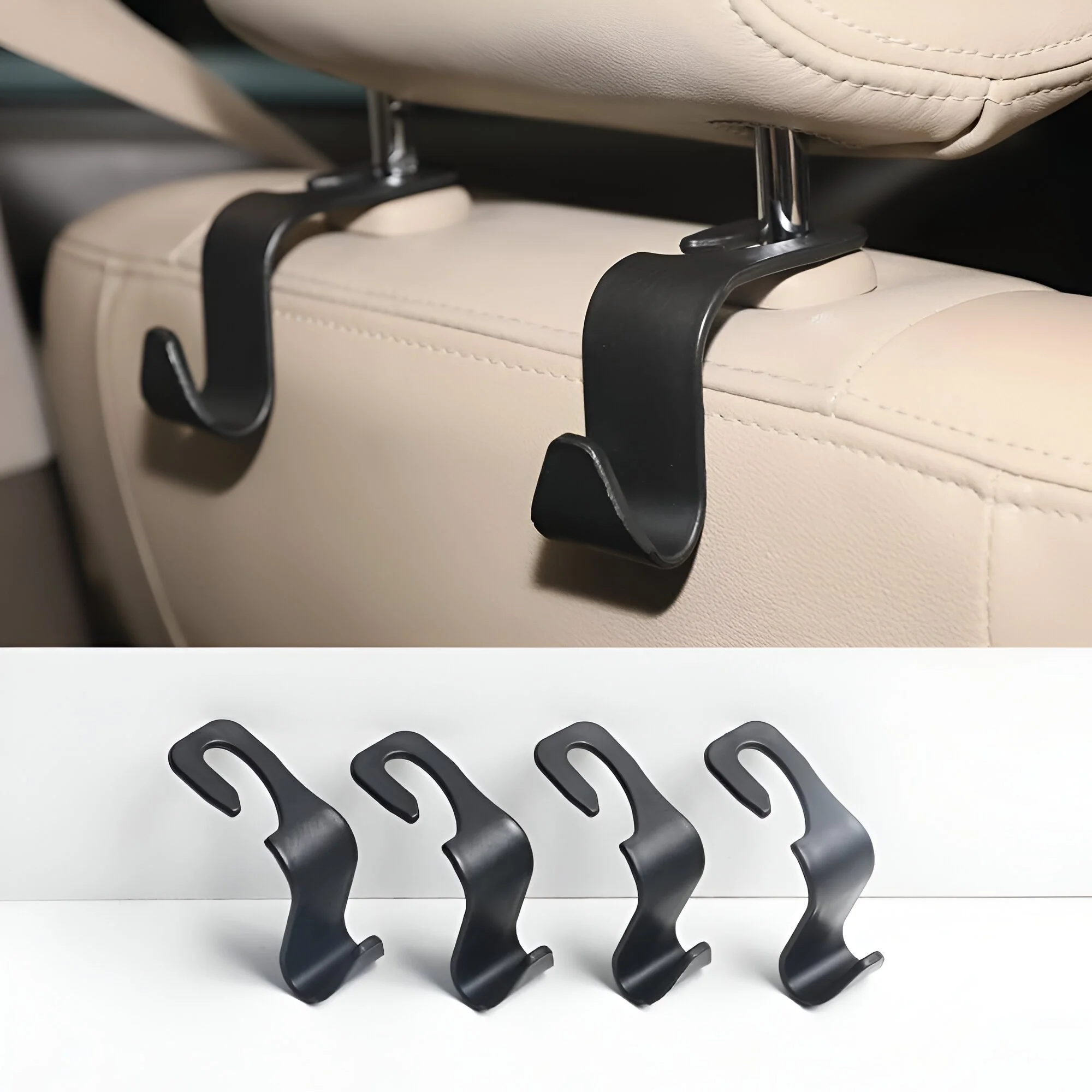 Universal Car Seat Headrest Hooks for Honda, Toyota, Ford