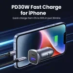30W Fast Car Charger for iPhone 16, Samsung, Xiaomi – For Mazda, Mitsubishi and Renault