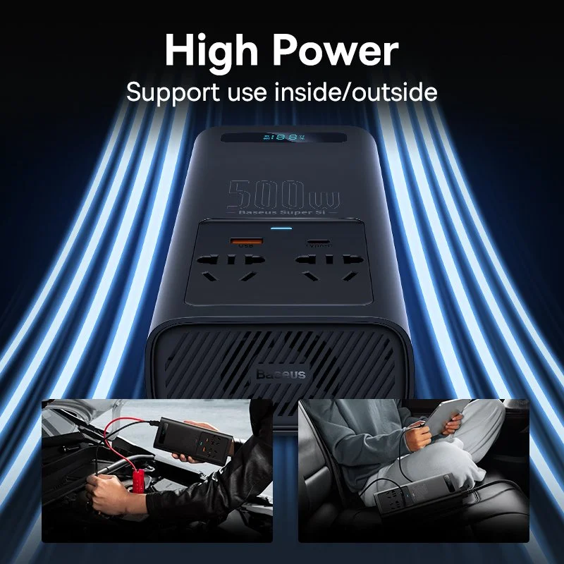 300W Car Power Inverter DC 12V to AC 220V – Fast Charging for Tesla, Ford, Toyota