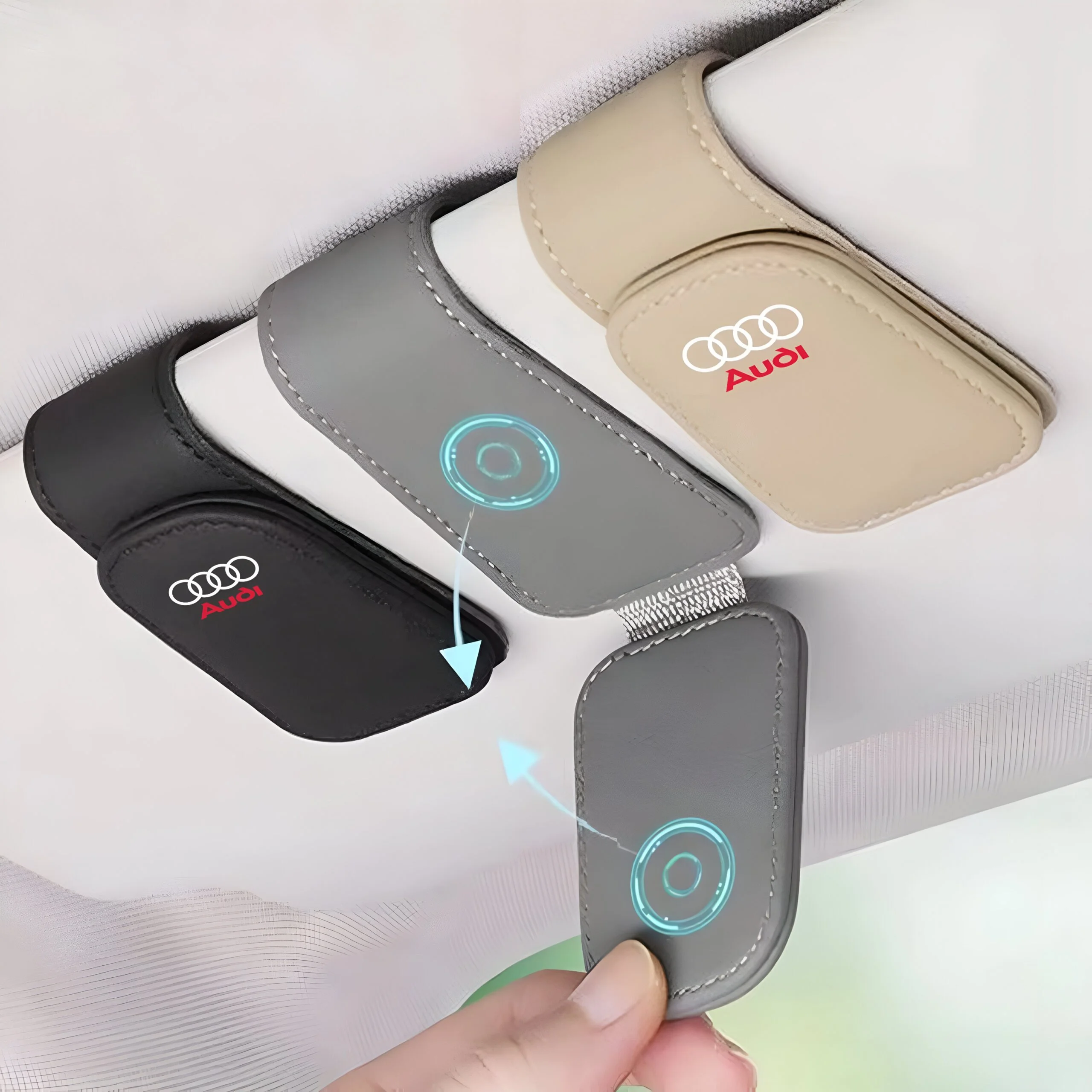 Car Sun Visor Glasses Holder Clip – Fits Audi A3, A4, Q5 & More