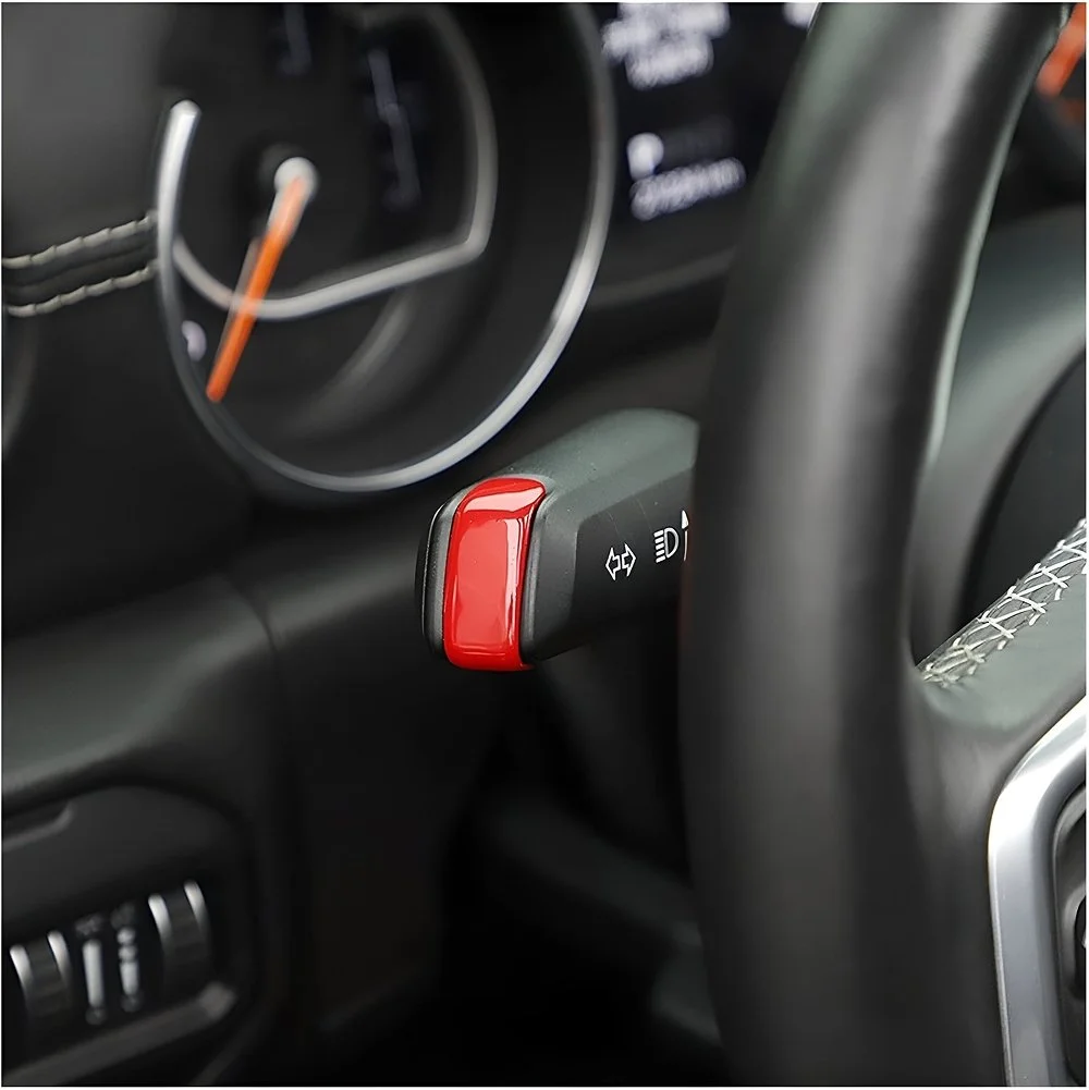 Car Wiper Lever Turn Signal Control Decoration Cover for Jeep Wrangler JL, Gladiator JT
