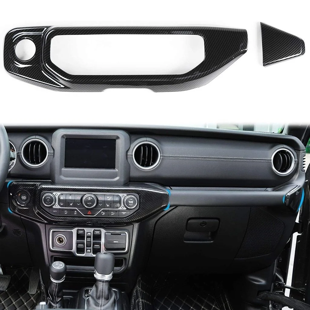 Jeep Wrangler JL 2020-2023 & Gladiator JT 2020-2023 Air Conditioning Control Panel Decoration Cover