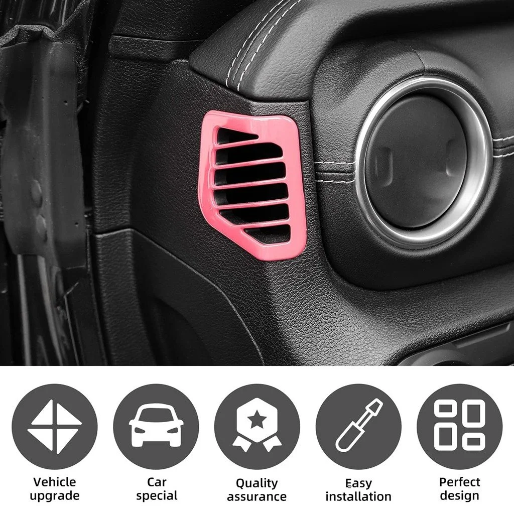 Car Air Conditioning Vent Outlet Decoration Cover for Jeep Wrangler JL, Gladiator JT