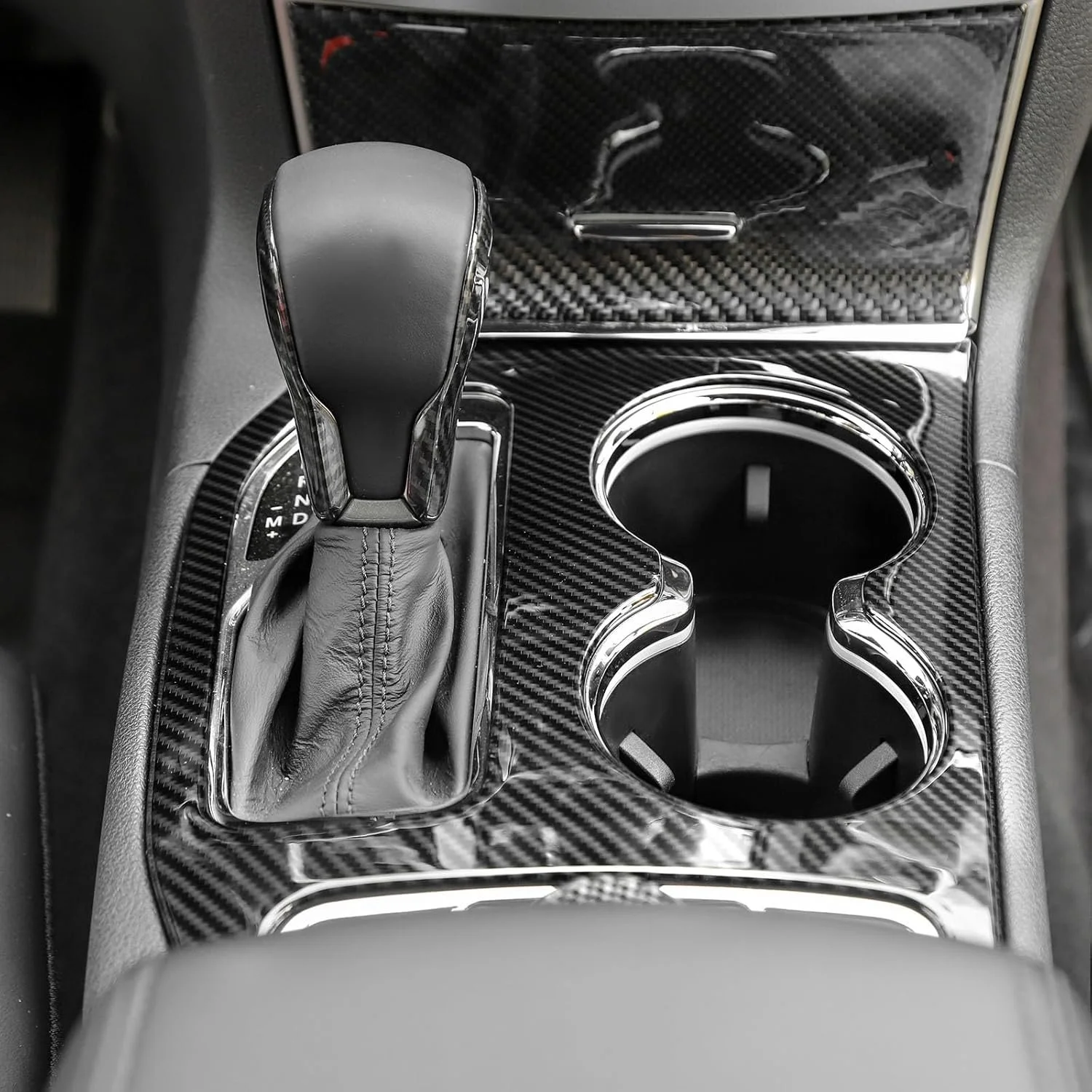 Carbon Fiber Gear Shift Panel Cover for Jeep Grand Cherokee 2020