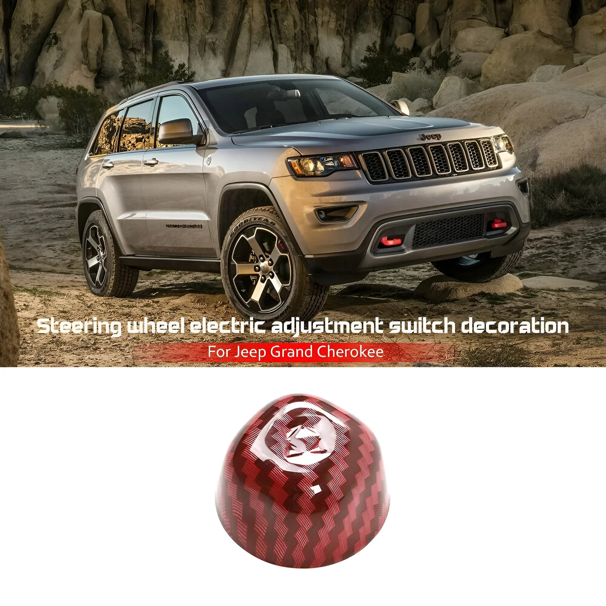 Steering Wheel Adjustment Switch Cover for Jeep Grand Cherokee & Dodge Challenger