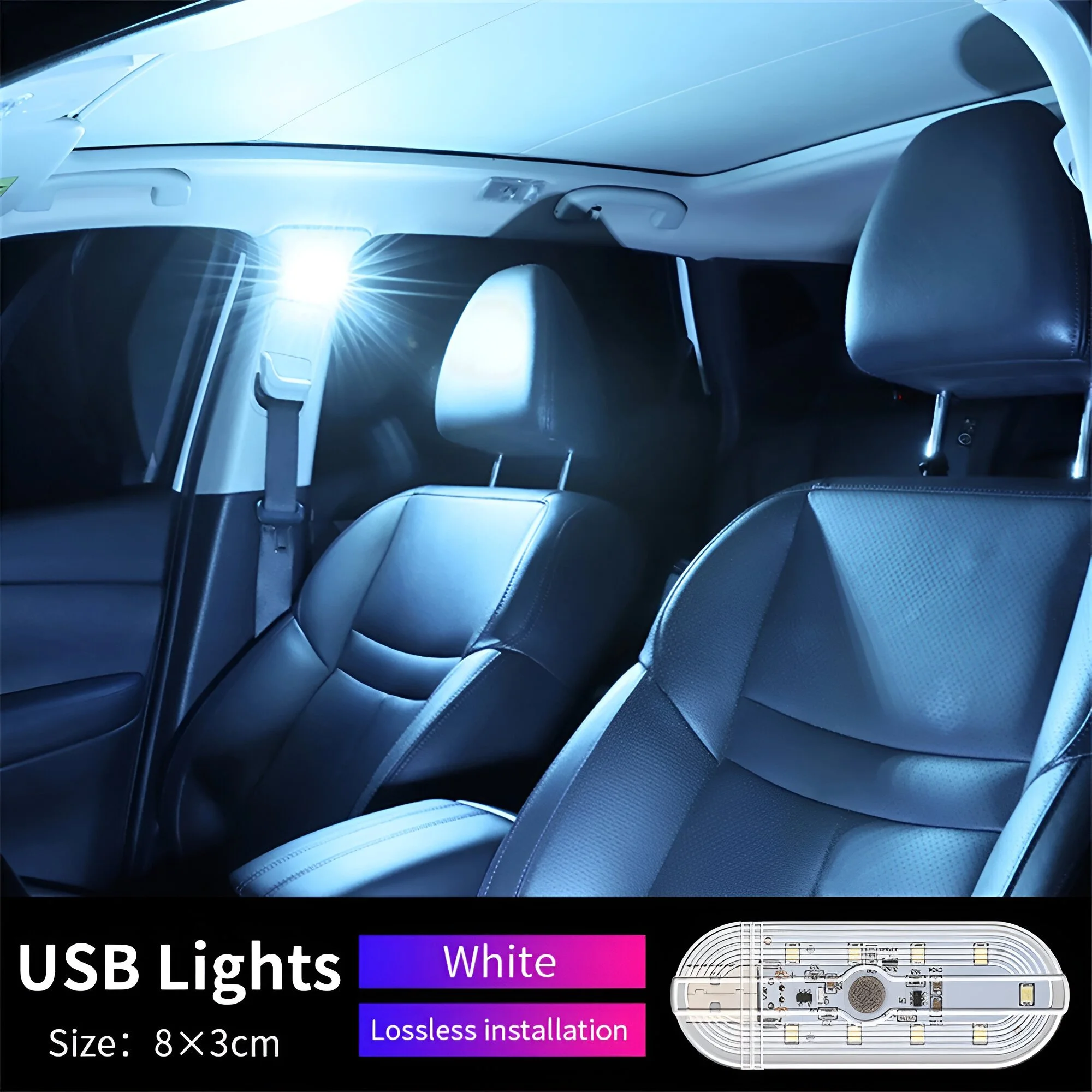 Universal Magnetic LED Car Interior Reading Light - Fits Toyota, Ford, Honda