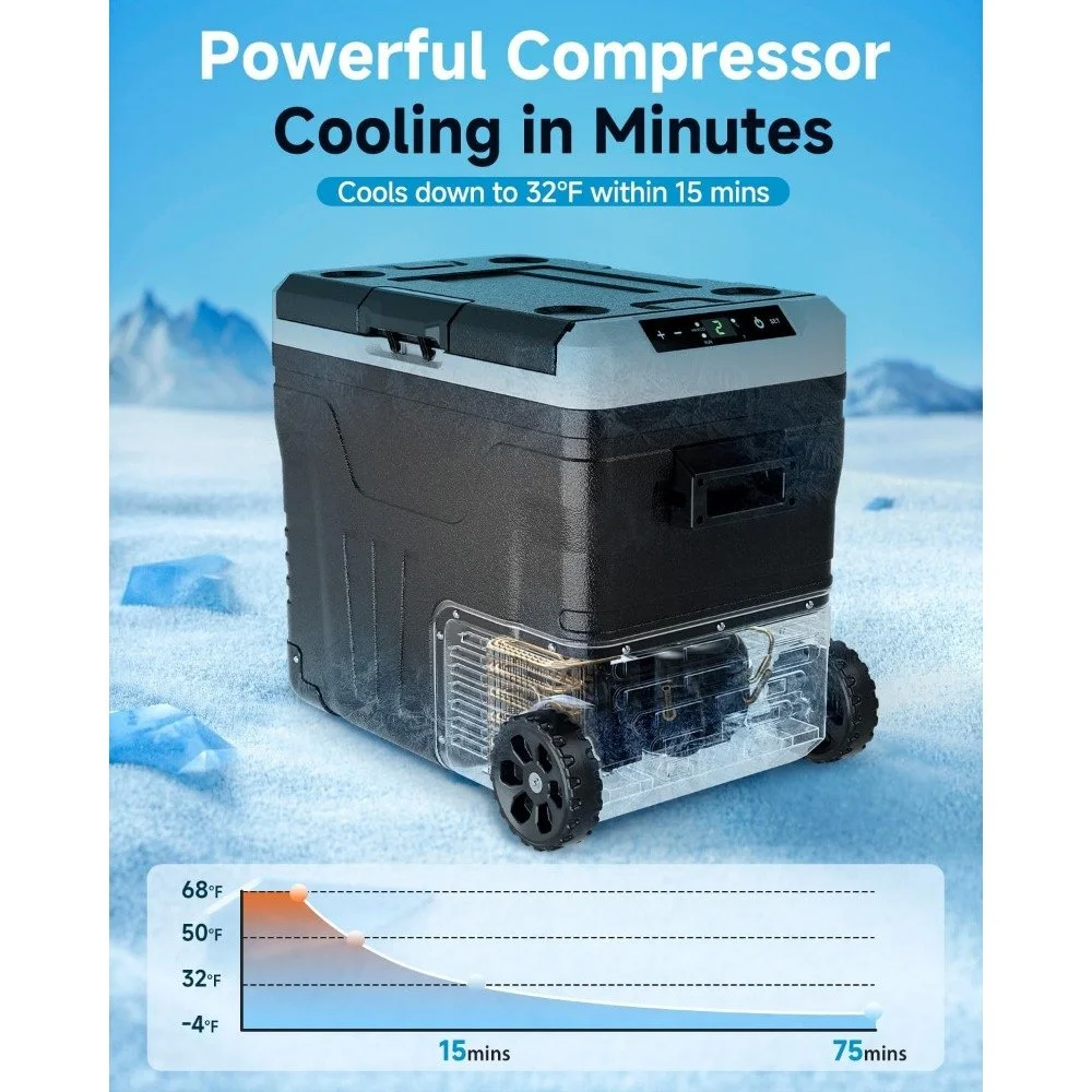 50L Portable Car Refrigerator for Toyota, Ford, Jeep