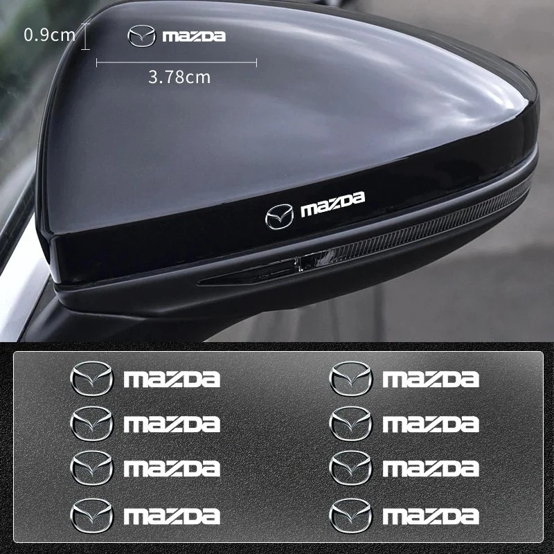 Metal Car Window Lift Button Stickers for Mazda