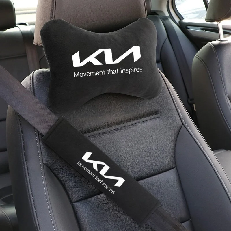 KIA Headrest Cover - Comfortable Auto Seat Pillow for Sportage, Rio, Sorento