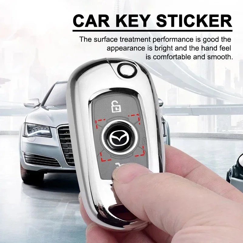 14mm Fob Car Logo Sticker for Mazda CX-5 CX-9 CX-30 – Premium Key Emblem