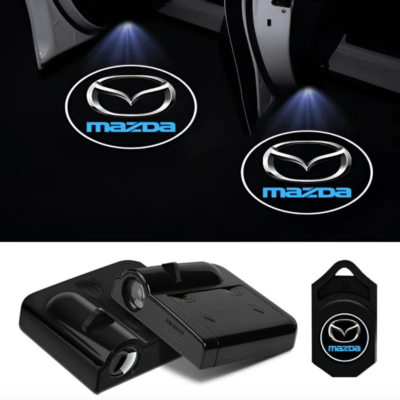 Car Door LED Welcome Shadow Projector Lights for Mazda